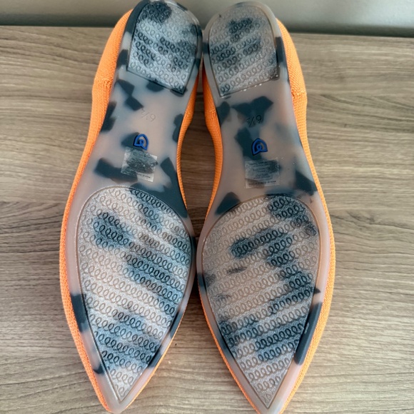 Rothy's The Point flat, Tangerine, Size 6.5 - Picture 3 of 4